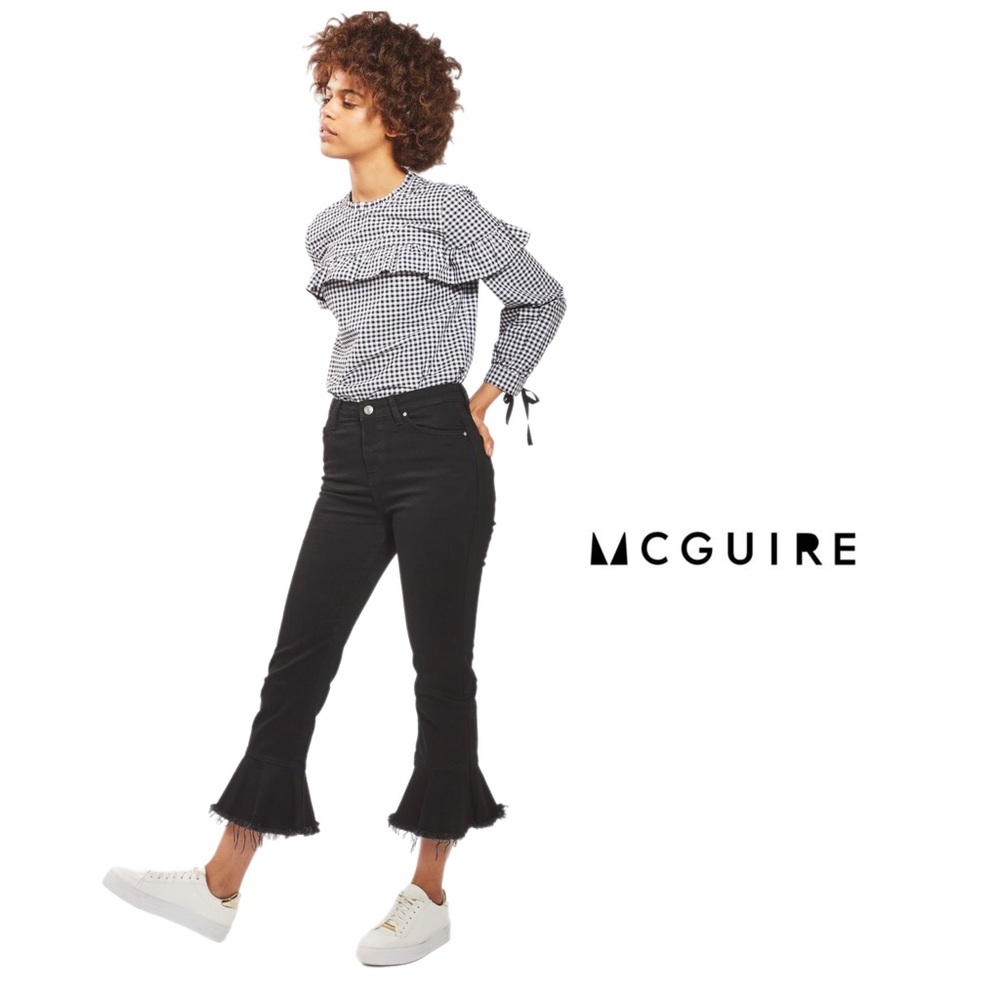McGuire Kick Flare Frayed in Black